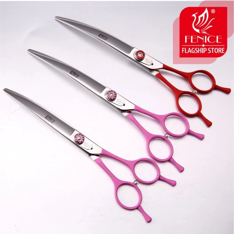 Grooming Scissors - Fenice Professional JP440C Hondenkapschaar met gebogen