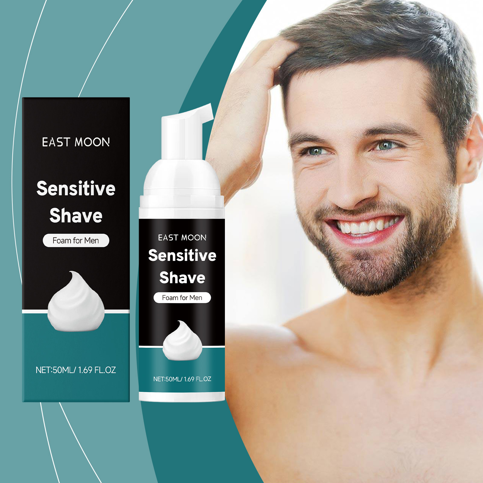 Shaving Cream - 50ml Aloë Scheermousse voor Mannen Houdt