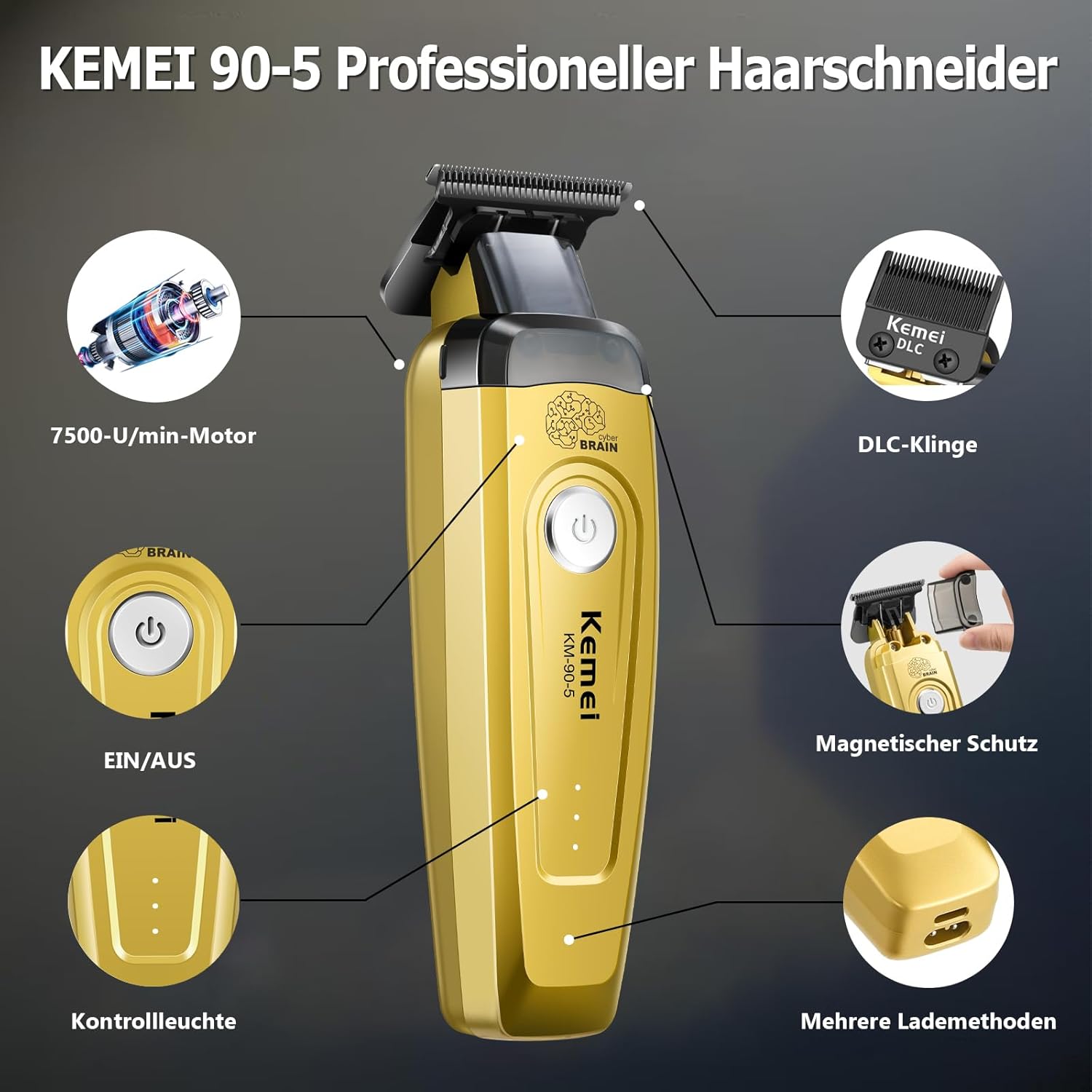 KEMEI Haartrimmer voor heren,  - Electric Shaver Rotary recensie en prijs