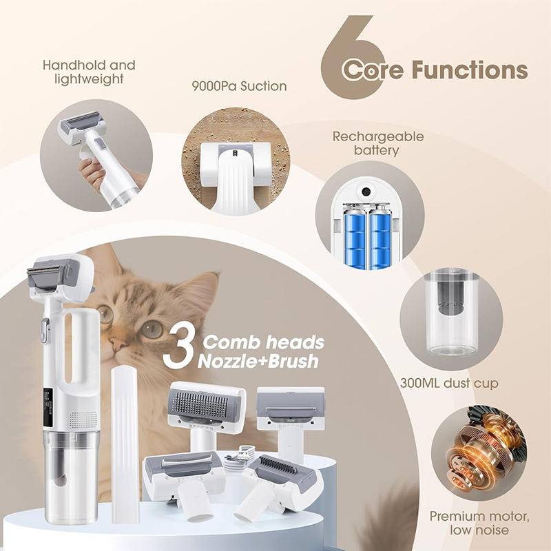 5-in-1 draadloze handzame katt - Grooming Kit recensie en prijs
