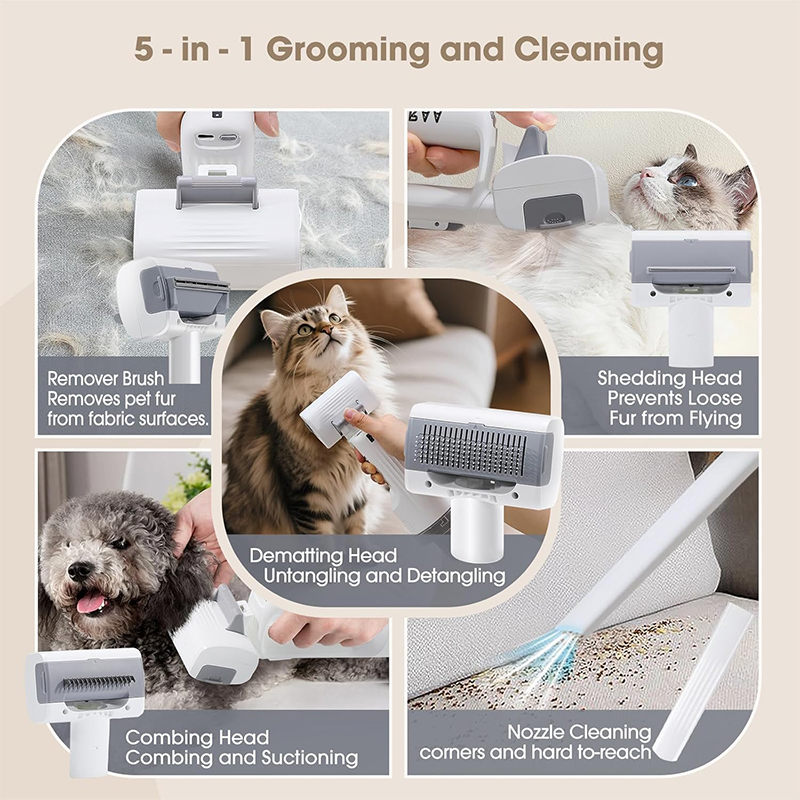 5-in-1 draadloze handzame katt - Grooming Kit recensie en prijs