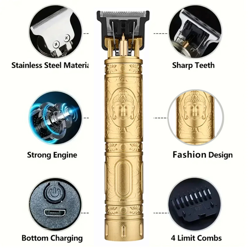 Draadloze T9 haartrimmer voor  - Electric Shaver Rotary recensie en prijs